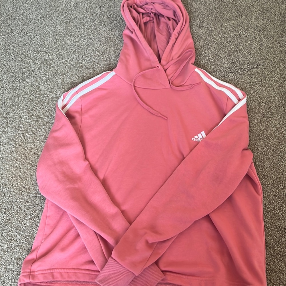 pink adidas hoodie